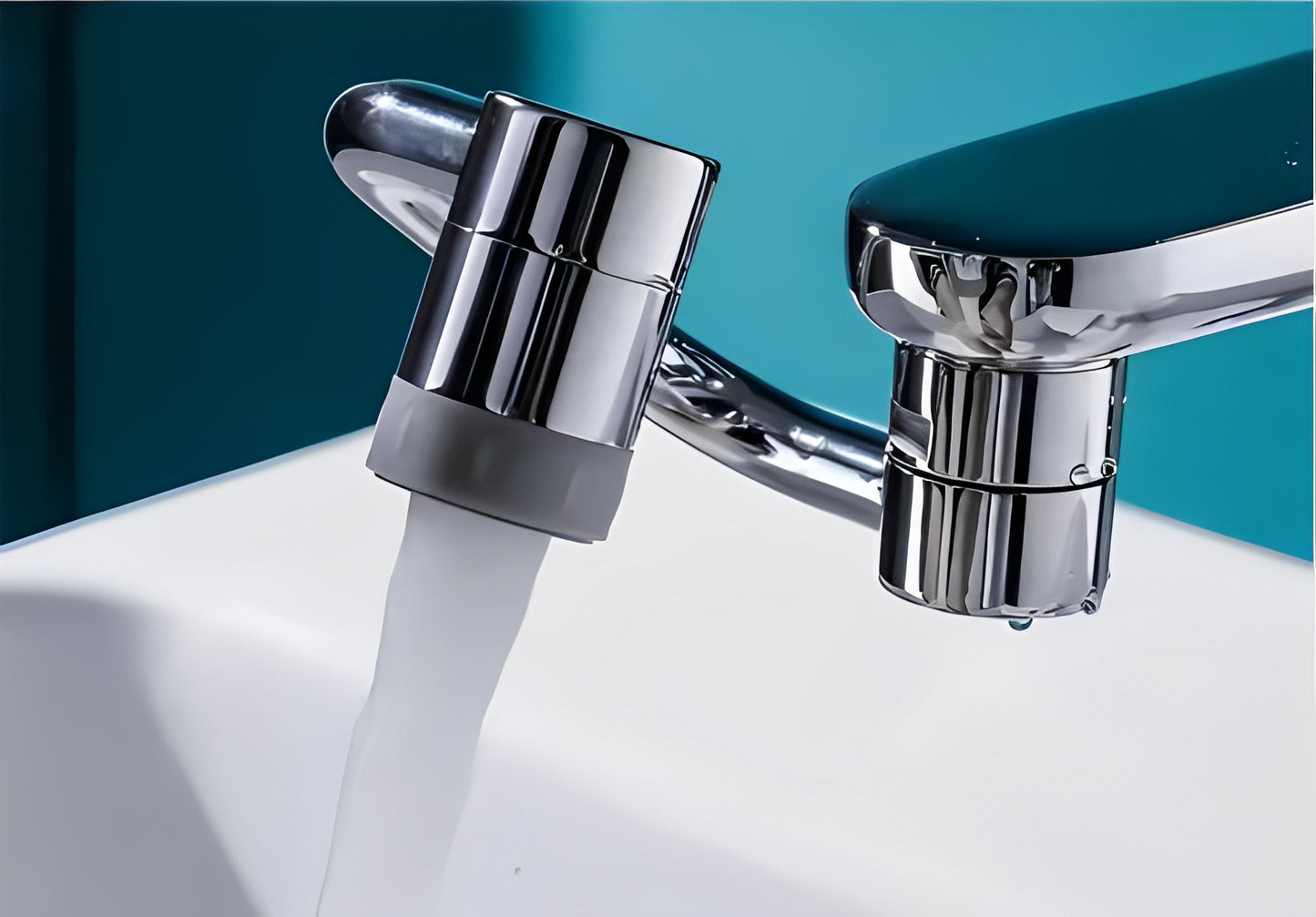 Rotatable Faucet Arm Extender – 1080° Swivel Bathroom & Kitchen Aerator