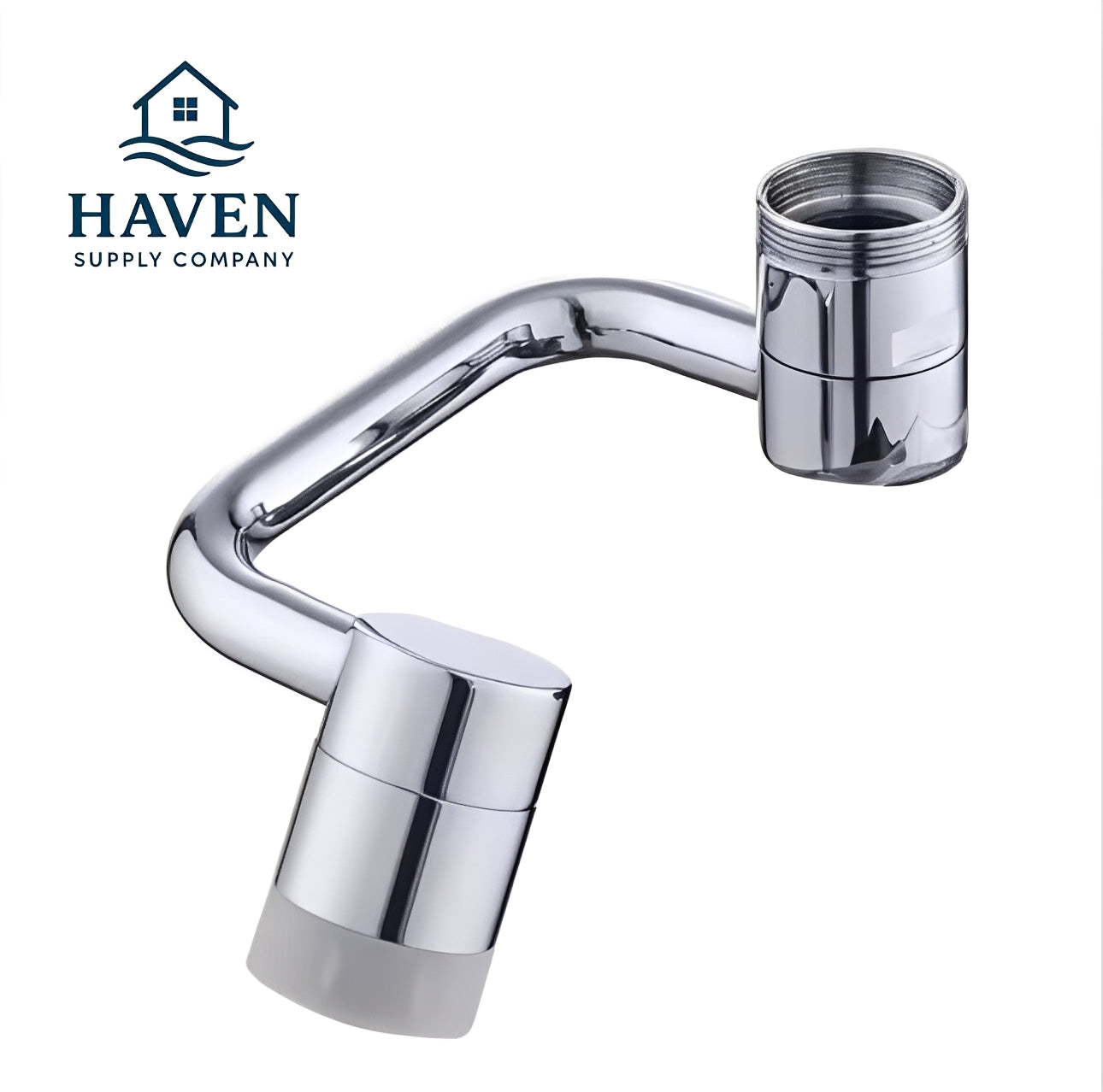 Rotatable Faucet Arm Extender – 1080° Swivel Bathroom & Kitchen Aerator